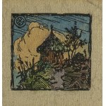 JAKUBOWSKI, Stanisław (1885–1964) – The Shrine [color woodcut]