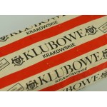 Usines de l'industrie du tabac. « Klubowe Krakowskie ». 500 unités. 25 paquets. 20 cigarettes avec filtre. « Barre » originale de 25 paquets de « Klubowe Krakowskie » – années 70.