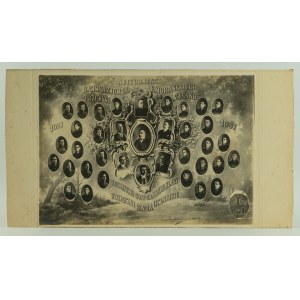 Photograph - Group portrait. Graduates of the K. Morawski Secondary School No. 2 in Przemyśl, Zasanie. 1927–1937 [Grateful students to their beloved Principal]