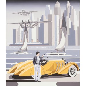Tomasz Kostecki (b. 1964), Woman and a Yellow Mercedes, 2026