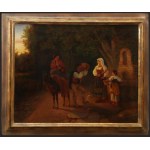 Augusto Ferri, Halte près de la fontaine, vers 1860.