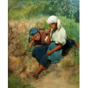 Gyula Aggházy, *In a Sunlit Field*, 1906