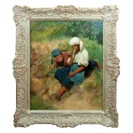 Gyula Aggházy, *In a Sunlit Field*, 1906