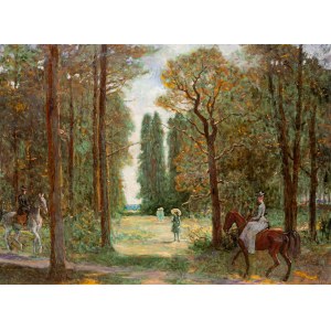 Tadeusz Barwecki - The Shoemaker, A Scene in the Park