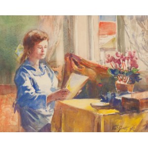 Teodor Grott, Interior Scene, 1922