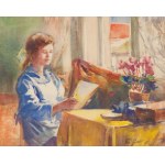 Teodor Grott, Scena we wnętrzu, 1922 r.