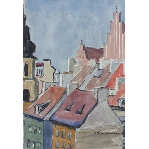 Władysław Królikiewicz, The Roofs of Warsaw, 1954