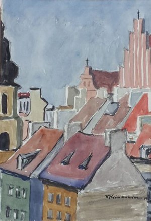 Władysław Królikiewicz, Dachy Warszawy, 1954 r.
