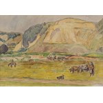 Leon Michalski, Praca w polu, 1953 r.