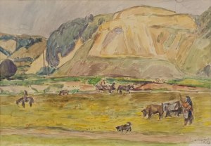 Leon Michalski, Praca w polu, 1953 r.