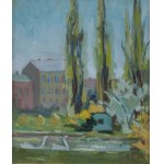 Jan Hrynkowski, Pejzaż miejski, 1954 r.