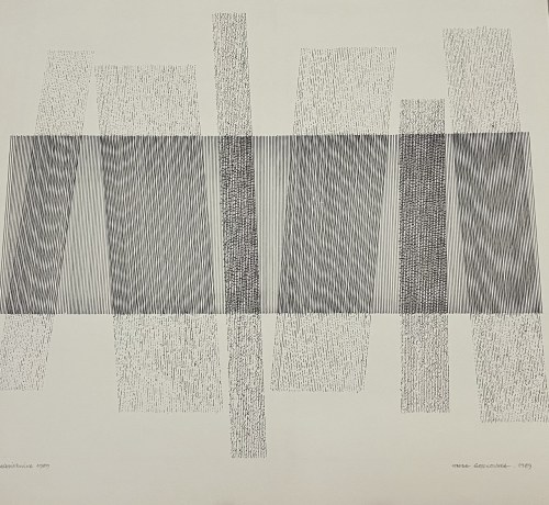 Wanda Gołkowska, bez tytułu, rysunek na papierze, 56x51 cm, 1989