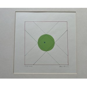 Jan Chwałczyk, Untitled, drawing on paper, 31x31 cm, 2002