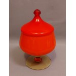 Empoli Art Glass Glassworks Sugar Bowl / Candy Dish