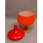 Empoli Art Glass Glassworks Sugar Bowl / Candy Dish