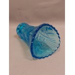 H.S. Gospodarczy Ząbkowice Vase with Rosette No. 2259, Azure Blue