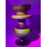 Zbigniew Horbowy H.S. Sudety Economic Association Uranium Glass Candleholder—A One-of-a-Kind Piece!