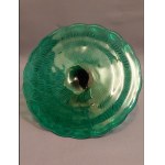 Eryka Trzewik, Mayor of Ząbkowice, Economic District: Emerald-Colored Almond-Patterned Platter on a Stand