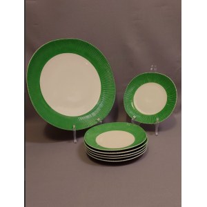 ZP Chodzież Cake Set: Cake Stand and Small Plates, Regina Style