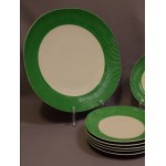 ZP Chodzież Cake Set: Cake Stand and Small Plates, Regina Style