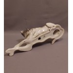 ZPS Wałbrzych Lying Greyhound Figurine
