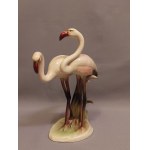 Keramos Wien Art Deco Flamingo Figurine from the 1930s