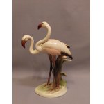 Keramos Wien Art Deco Flamingo Figurine from the 1930s
