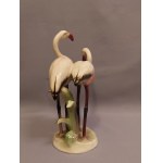 Keramos Wien Art Deco Flamingo Figurine from the 1930s
