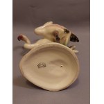 Keramos Wien Art Deco Flamingo Figurine from the 1930s