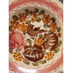 Włocławek Faience Factory: Small Plate and Bowl with a Bird