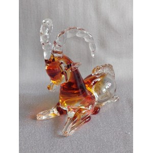 Murano Glass Chamois Figurine, Artistic Glass