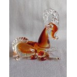 Murano Glass Chamois Figurine, Artistic Glass