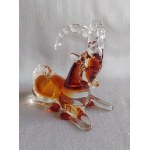 Murano Glass Chamois Figurine, Artistic Glass
