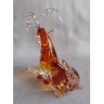 Murano Glass Chamois Figurine, Artistic Glass
