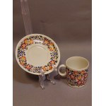 Cepelia Opole ZPS Karolina Cup with Saucer—Beautiful Handcrafted Work