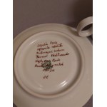 Cepelia Opole ZPS Karolina Cup with Saucer—Beautiful Handcrafted Work