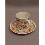 Cepelia Opole ZPS Karolina Teacup with Saucer—Beautiful Handcrafted Piece