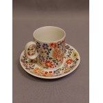 Cepelia Opole ZPS Karolina Teacup with Saucer—Beautiful Handcrafted Piece