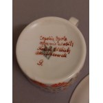 Cepelia Opole ZPS Karolina Teacup with Saucer—Beautiful Handcrafted Piece