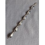 Handcrafted Silver Segmented Bracelet, Poznań