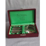 Hefra Silver Tea/Coffee Spoons, Oriental Design, Boxed, New