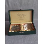 Hefra Silver Cake Forks, Oriental Design, Box, New