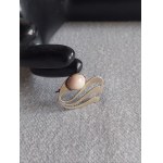Kłodzko Agate Silver Brooch with Natural Agate
