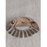 ZZO Poznań Silver Brooch with Antique Coral—One-of-a-Kind