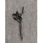 Artistic Silver Brooch / "Daffodil" Brooch