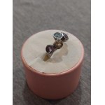 Silver Ring with Colored Zirconia Stones