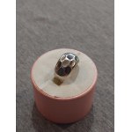 Silver Ring with Mother-of-Pearl Inlays