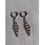 Silver Earrings with Zirconia