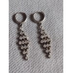 Silver Earrings with Zirconia