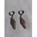Silver Earrings with Zirconia